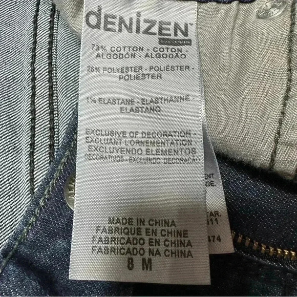 Denizen From Levi’s Boot Cut Jeans Dark Wash Size 8M - Picture 8 of 16